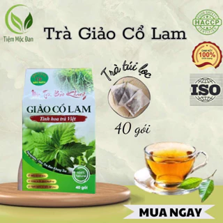 Trà túi lọc,(trà thảo mộc) giảo cổ lam Bảo Khang,ổn định huyết áp, giảm mỡ máu, bình ổn huyết áp, thanh nhiệt cơ thể