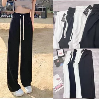 Quần Suông Dáng Dài Bigsize Nữ, Dây Rút Cá Tính Dễ Phối Thanh Lịch Vải Cotton Lạnh Thời Trang Dễ Phối QK