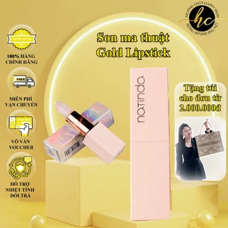 Son Dưỡng Ma Thuật Natinda Magic Tattoo Gold Lipstick Ánh Ngọc Trai Lấp Lánh Ánh Hồng Phục Hồi Sức Sống Cho Đôi Môi