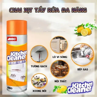Bình Xịt Tẩy Rửa Nhà Bếp Dầu Mỡ Đa Năng Kitchen Cleaner, Tẩy Rửa Nhà Vệ Sinh Nhà Tắm Dạng Bọt Siêu Sạch 88484