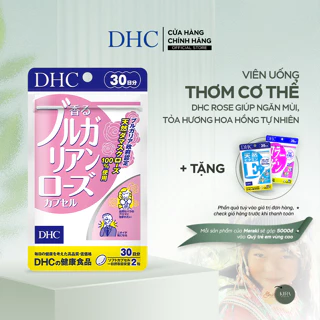 Viên uống thơm cơ thể DHC Rose giúp ngăn mùi, tỏa hương hoa hồng tự nhiên gói 60 viên (30 ngày)