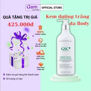 Kem dưỡng trắng toàn thân GSC Perfect Body White Lotion 500ml, chống nắng, mềm mịn, kem body