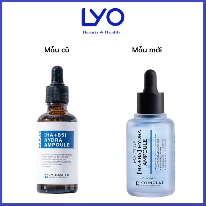 Serum cấp ẩm căng bóng da Kyung Lab HA + B5 Hydra Ampoule 50ml Hàn Quốc