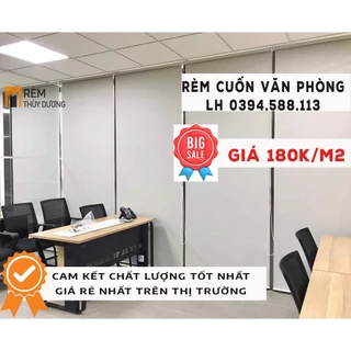 ( Hàng Sẵn giao Ngay) Rèm Cuốn Văn Phòng, vải dày 0.35mm, Cản sáng 100%, giá công trình cạnh tranh