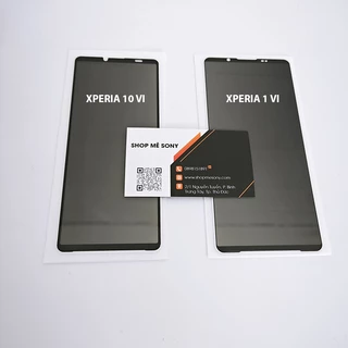 Sony Xperia 1 VI / Xperia 10 VI - Kính cường lực chống nhìn trộm Full màn hình keo 100%