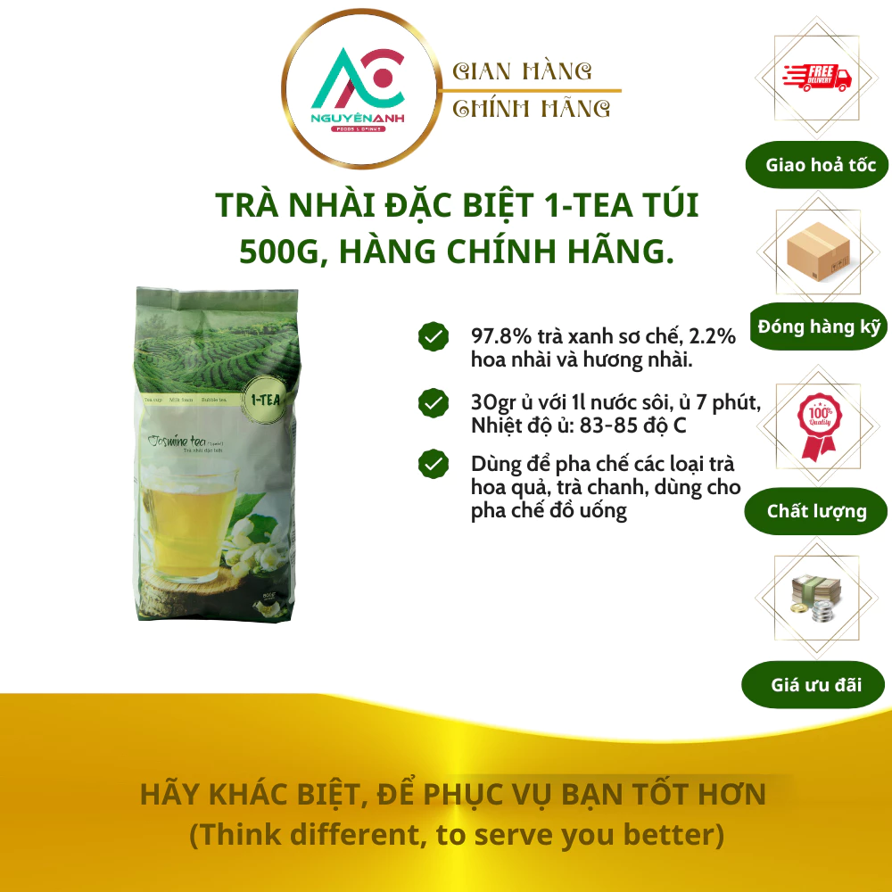 Trà Nhài 1-Tea / Trà Nhài Xanh One Tea 500g