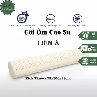 Gối Ôm Cao Su Bolster LIÊN Á - Hàng Cao Cấp, Chính Hãng - Kích Thước 35x100cm