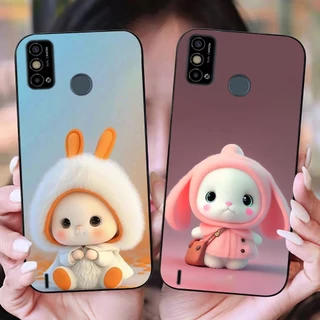 ốp lưng tecno spark 6 go in hình thỏ cute xinh đẹp