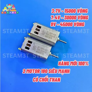 2 cái motor 180 tốc độ cao 15000 30000 RPM điện áp 3V 3.7V 7.4V có chổi than hàng mới 100% - LK0094