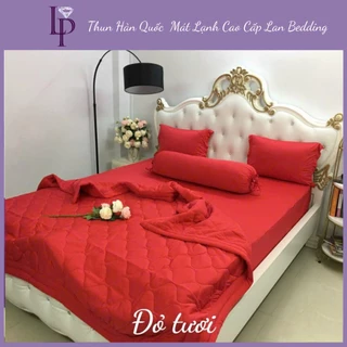 Chăn Trần Bông Thun Lạnh Hàn Quốc Loại 1 Thương Hiệu Lan Bedding_BTS 20 Màu Mới