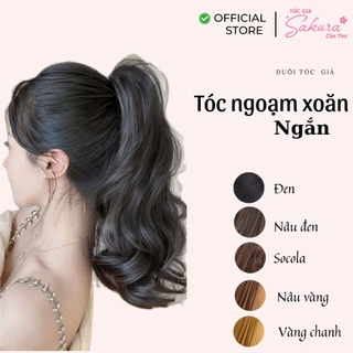 Tóc Ngoạm Đuôi nhà Sakura dáng Xoăn 40cm