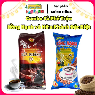 (Combo 2 Túi) Cà Phê Đen Pha Phin (Hồng Hạnh 500g, Hữu Khánh Đặc Biệt 500g), Công Thức Quán coffee