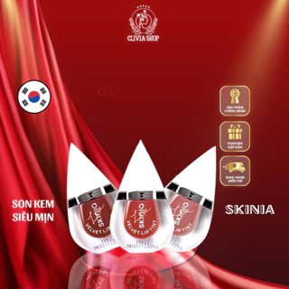 [CHÍNH HÃNG]Son kem Skinia siêu mềm mịn bền màu suốt 6h | Cliviashop