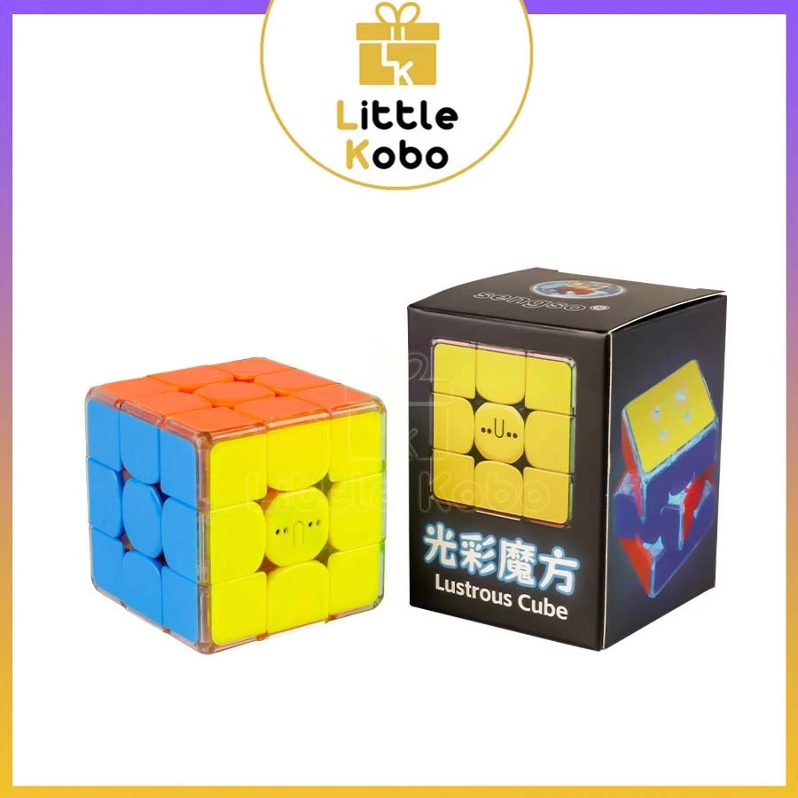 [Có Nam Châm] Rubik 3x3 SengSo Lustrous 3x3 Phát Sáng ShengShou Có Đèn Rubic 3 Tầng Đồ Chơi Trí Tuệ Trẻ Em Tư Duy