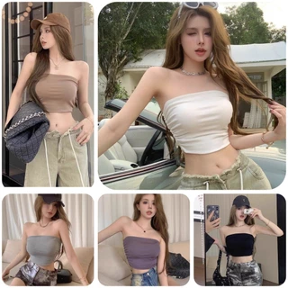 Áo Bra Nữ Cotton Quây Không  Dây Vạt Tròn Kèm Mút Đệm Ngực 396