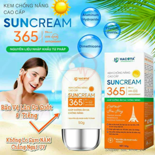 Kem Chống Nắng Cao Cấp SUNCREAM 365 Tuýp 50G