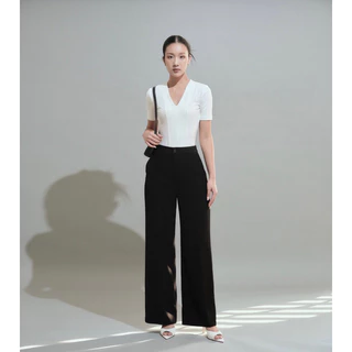 Quần suông ống rộng đứng nữ công sở Tegan Women by MIÊN Store