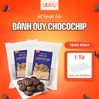 [ABBY - TẶNG GIẤY NẾN] Set làm bánh Chocochip Cookie - ABBY nguyên liệu làm bánh quy tại nhà thành phẩm 20 chiếc