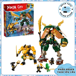 [Đã sửa giáp vai] Đồ chơi lắp ráp Ninjago Dragons Rising 88084 71794 - Mô hình Mech Lloyd và Arin