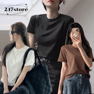 Áo babytee trơn chất cotton lạnh cao cấp - 247store.vn - AobabytetronFORMTO882_P3K1