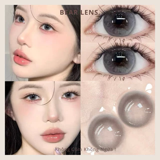 [Có Cận] BEAR LENS 1 Cặp Kính Áp Tròng Gray 304-289 Gray Tự Nhiên Giãn Nhỏ [Tặng Kèm Khay Đơn Đựng Lens]