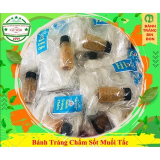 Bánh tráng chấm sốt muối tắc