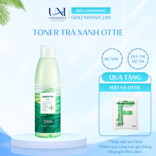 Toner Nước Cân Bằng Trà Xanh Ottie Green Tea Toner Cấp Ẩm Làm Dịu Da Tức Thì 200ml