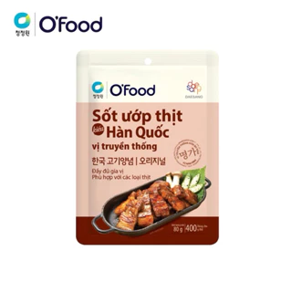 Sốt ướp thịt Hàn Quốc O’food gói 80gr, ướp thịt mềm, thơm, ngon dùng cho 400gr thịt