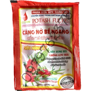 Phân Bón NPK Dạng Gel - Căng Nở Bề Ngang - Potash Fulvic - Dùng Giai Đoạn Nuôi Trái - Gói 50g/30ml