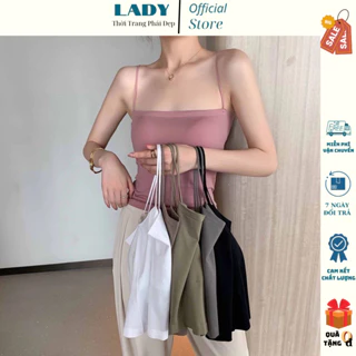 Áo Ông 2 Dây Có Mút Ngực croptop hai dây nữ LADY Nhiều Màu Đơn Giản Dễ Mặc