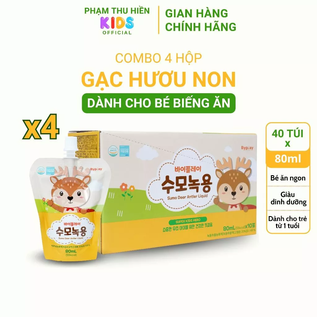 Gạc hươu non tăng cân SUMO giúp bé ăn ngon và tăng cường đề kháng miễn dịch cho bé