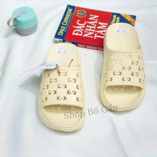 Dép nữ bánh mì cao cấp hàng QC loại 1, dép lê nữ quai ngang đế cao 5cm đi mưa chống trượt-shop bố gấu