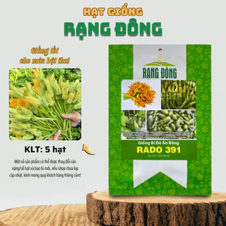 Hạt giống Bí Đỏ Ăn Bông Rado 391 (5g~40 hạt) nhanh thu hoạch, trồng quanh năm - Hạt giống Rạng Đông