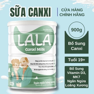 Sữa canxi LALA Canxi Milk 900g, Sữa canxi cho người già, Sữa canxi cho người lớn, Sữa xương khớp