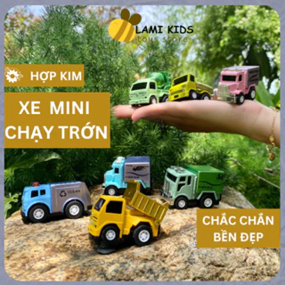 Xe Đồ Chơi Hợp Kim Mini Chạy Trớn LAMI KIDS Mô Hình Cảnh Sát Cứu Hỏa Công Trình Cho Bé Đi Du Lịch