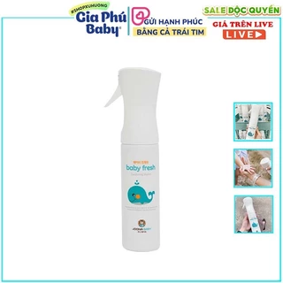 Xit Baby Fresh Xịt diệt khuẩn, khử mùi đồ chơi, bình sữa, núm ti giả an toàn cho bé 300ml