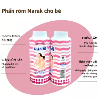 Phấn Rôm Narak Powder Ngăn Ngừa Rôm Sảy