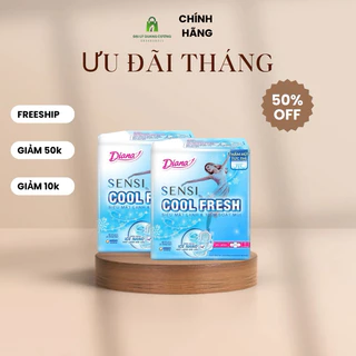 Băng Vệ Sinh Diana Sensi Cool Fresh Có Cánh Siêu Mỏng 8 Miếng/Gói