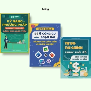 Combo Sổ Tay Kỹ Năng Phương Pháp Giảng Dạy Cuốn Hút, Bộ 6 Công Cụ Soạn Bài Chuyên Nghiệp, Tự Do Tài Chính Trước Tuổi 35