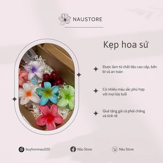 Kẹp hoa sứ phiên bản nhỏ, phù hợp cho những cô nàng thích sự nhỏ nhắn mang tâm hồn dễ vỡ Nâu store