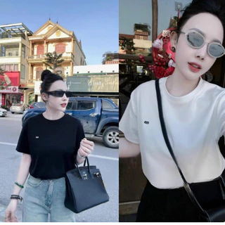 Áo phông zip trơn cộc thêu BB xịn siêu hot chuẩn mẫu manthau fashion