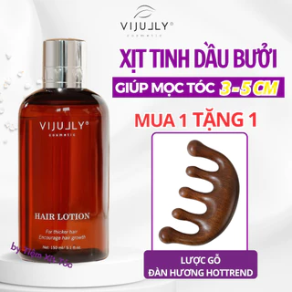 [MUA 1 TẶNG 1] Xịt Mọc Tóc Tinh Dầu Bưởi VI JULLY Chính Hãng - Xịt Dưỡng Tóc Chắc Khoẻ Giúp Nhanh Dài Tóc, Giảm Gãy Rụng