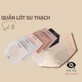 Set 6 Hộp Quần Lót Sermala Nữ Không Lộ Ngấn, Đồ Lót Nữ Chất Liệu Su Thạch Mỏng Tàng Hình Êm Thấm Hút Mồ Hôi