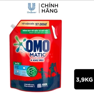 _Nước Giặt OMO MATIC Cửa Trên + Sạch Khuẩn 3,9KG_