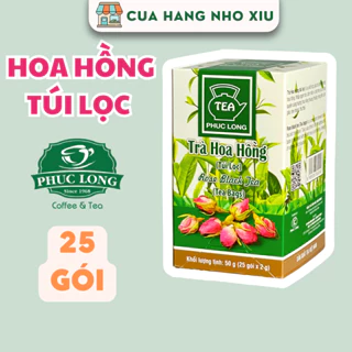 Trà Hoa Hồng Túi Lọc Phúc Long 25 gói x 2g - Trà Phúc Long Túi Lọc Hương Hoa Hồng