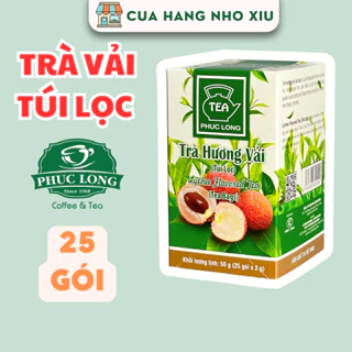 Trà Vải Túi Lọc Phúc Long 25 gói x 2g - Trà Phúc Long Túi Lọc Hương Vải