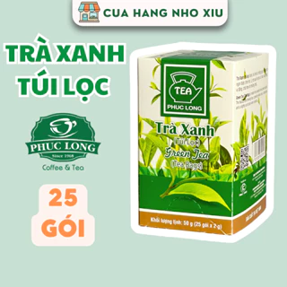 Trà Xanh Túi Lọc Phúc Long 25 gói x 2g - Trà Phúc Long Túi Lọc Trà Xanh