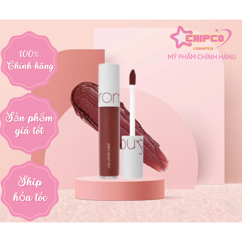 Son kem lì Romand Zero Velvet Tint 06 Deep Soul màu đỏ nâu