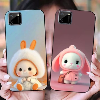 ốp lưng oppo realme c11 2020 in hình thỏ cute xinh đẹp