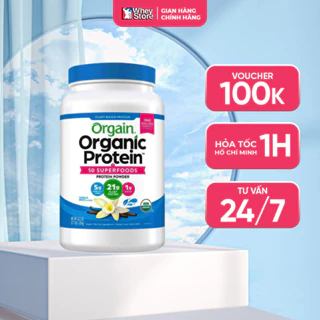 Bột Tăng Cơ Cho Người Ăn Chay Orgain Organic Protein & Superfoods 2.02Lbs Chính Hãng
